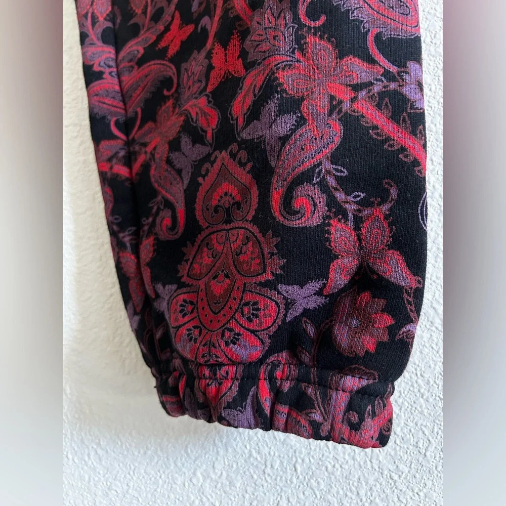 I.AM.GIA | Tatiana 2.0 Black Paisley Jogger Pant NWOT - Picture 4 of 9